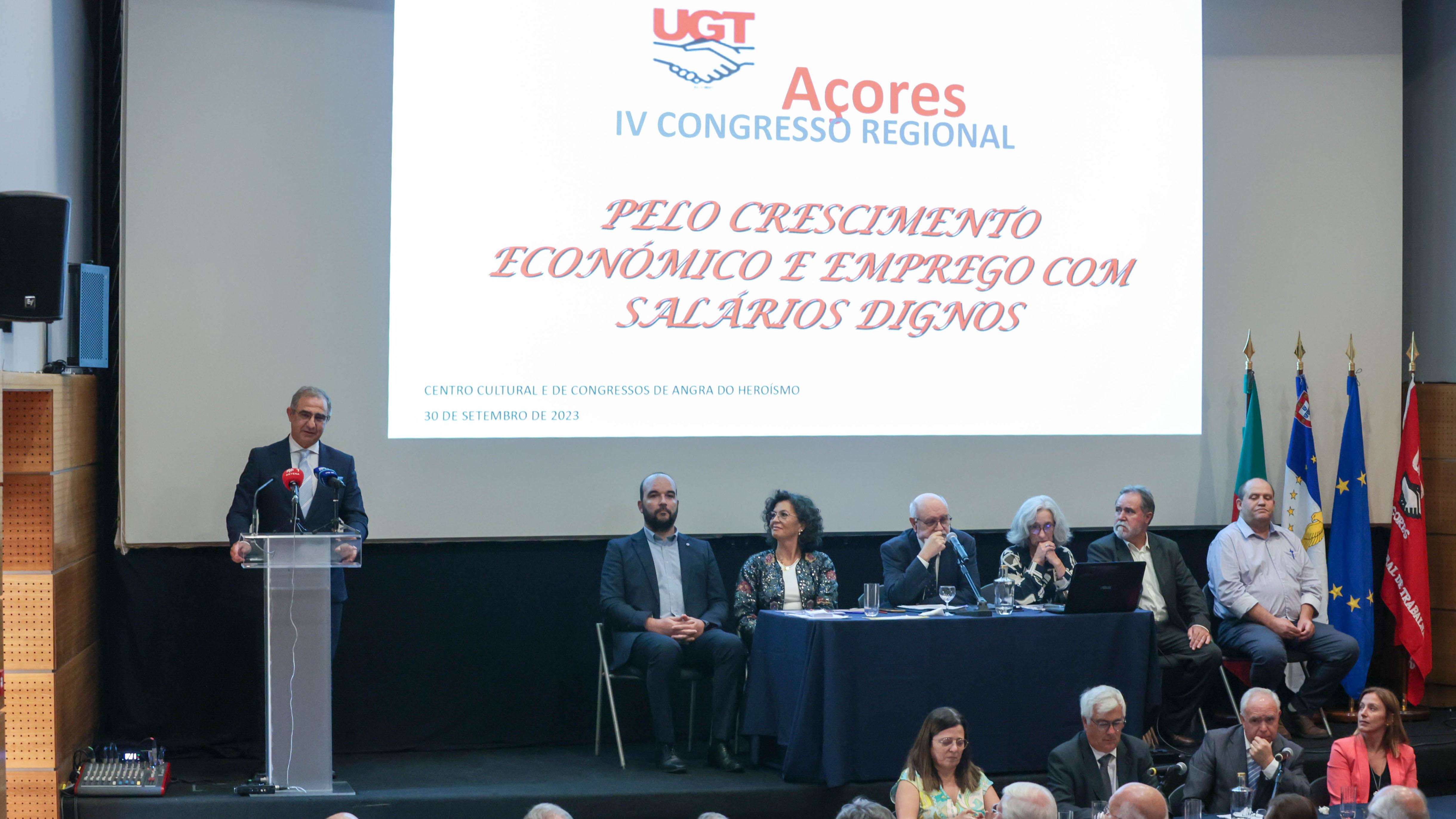 Sessão de encerramento do IV Congresso da UGT Açores