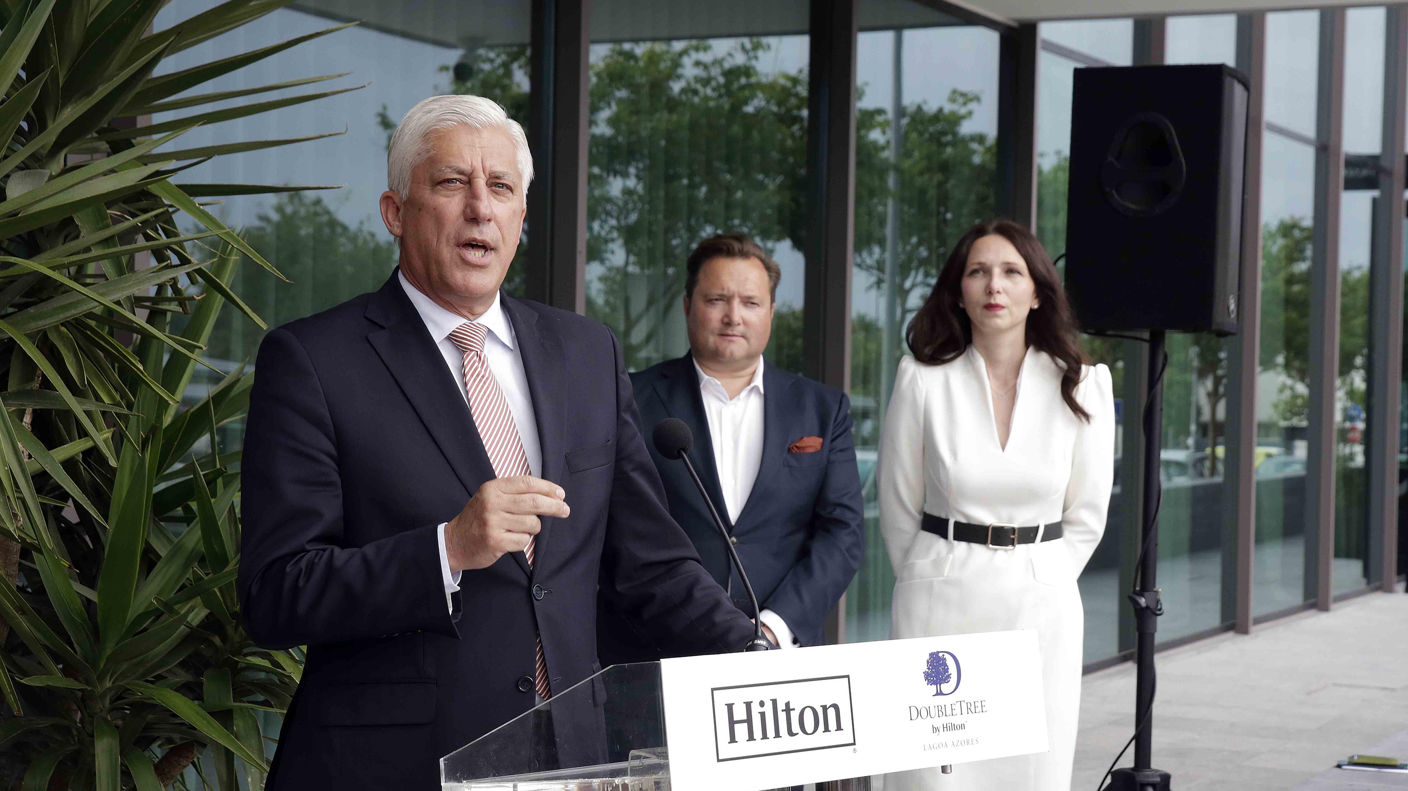 New Hilton hotel is crucial to development of international reputation of the Azores, says Duarte Freitas