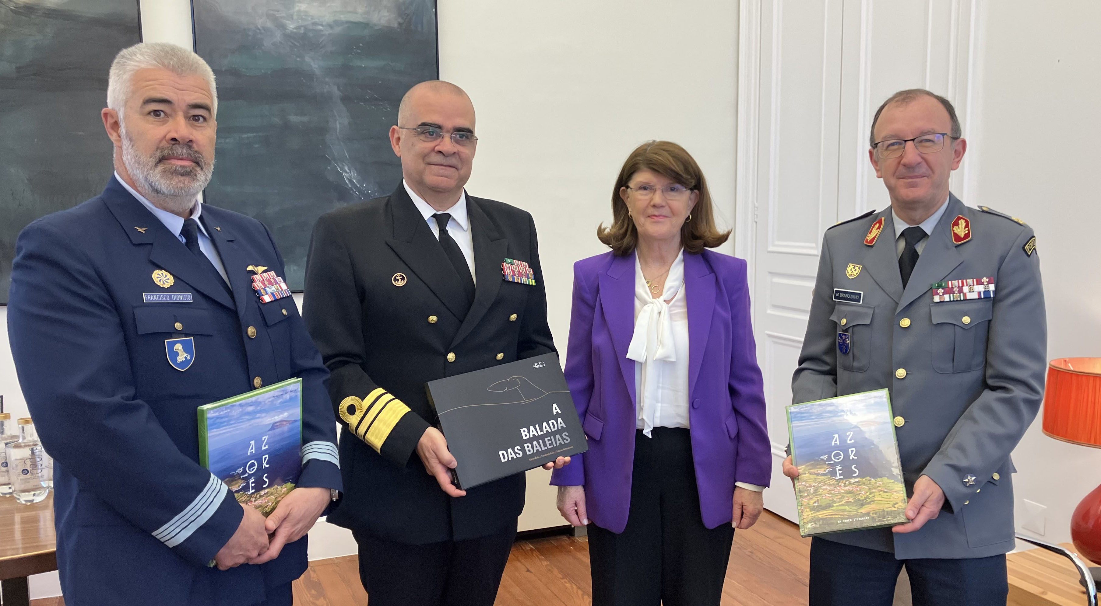 Audiência de cumprimentos aos elementos do Curso de Promoção a Oficial General ministrado pelo Instituto Universitário Militar