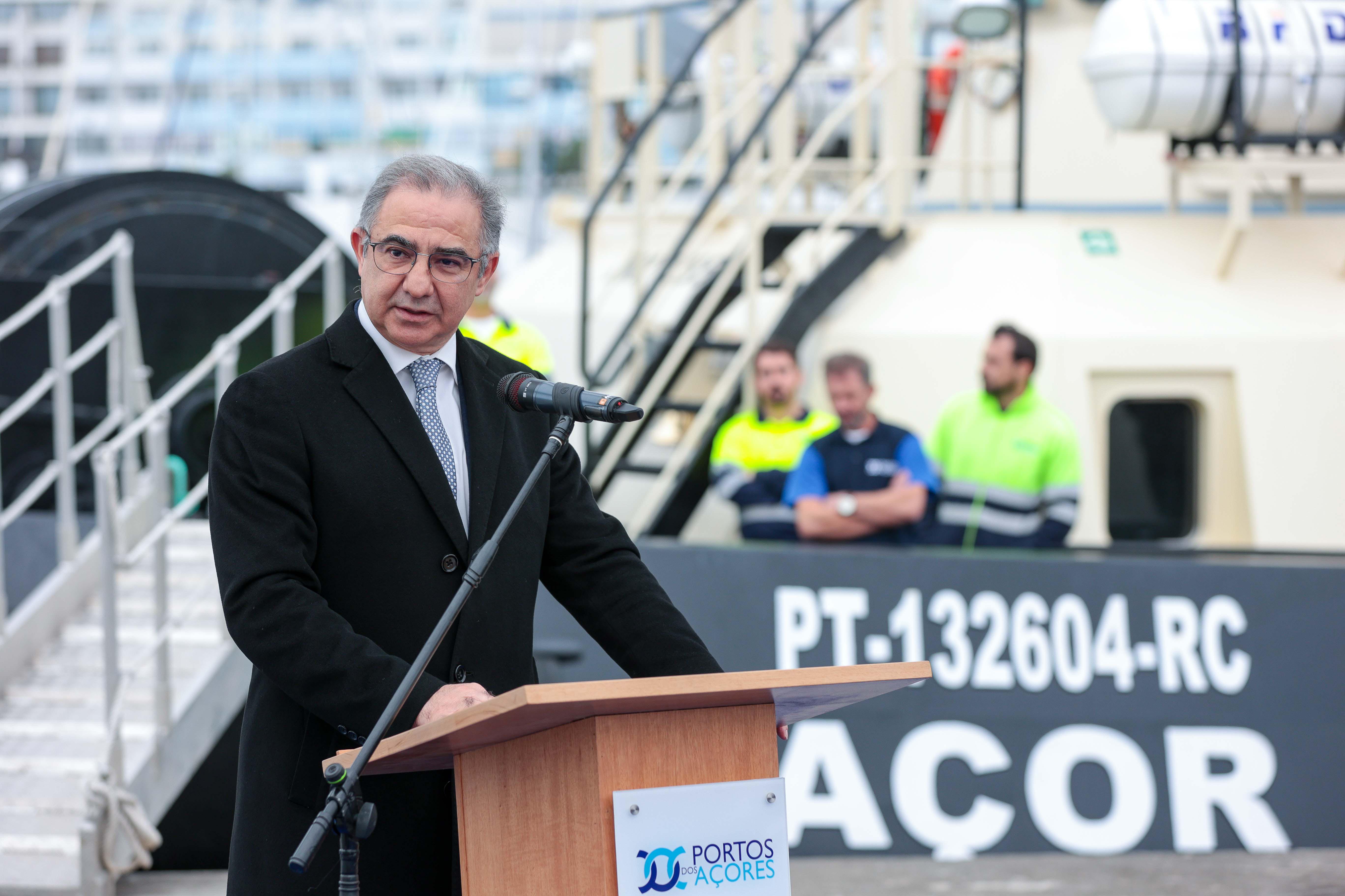 Baptism ceremony of the tugboat “Açor”