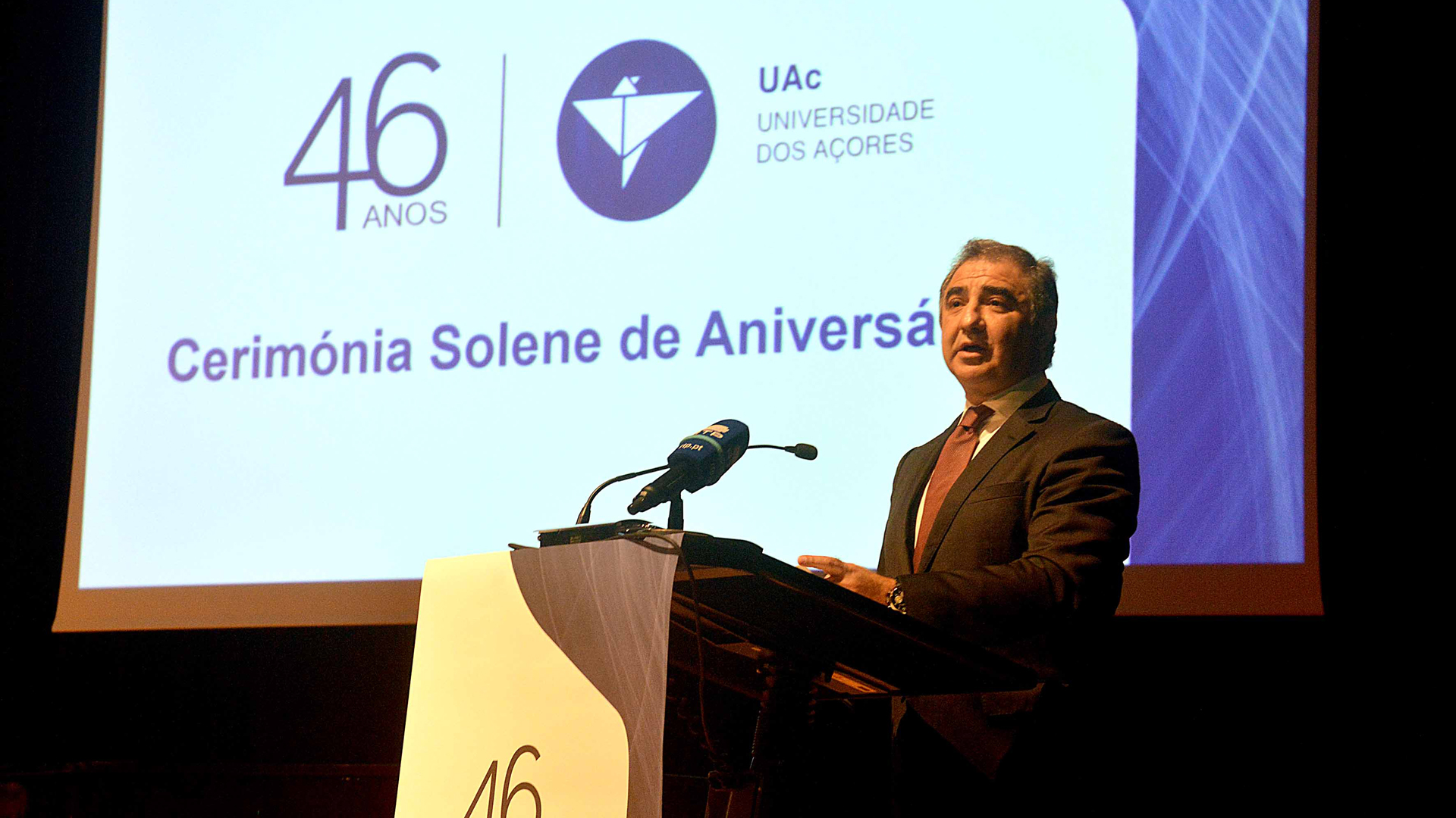 Cerimónia comemorativa do 46.º aniversário da Universidade dos Açores