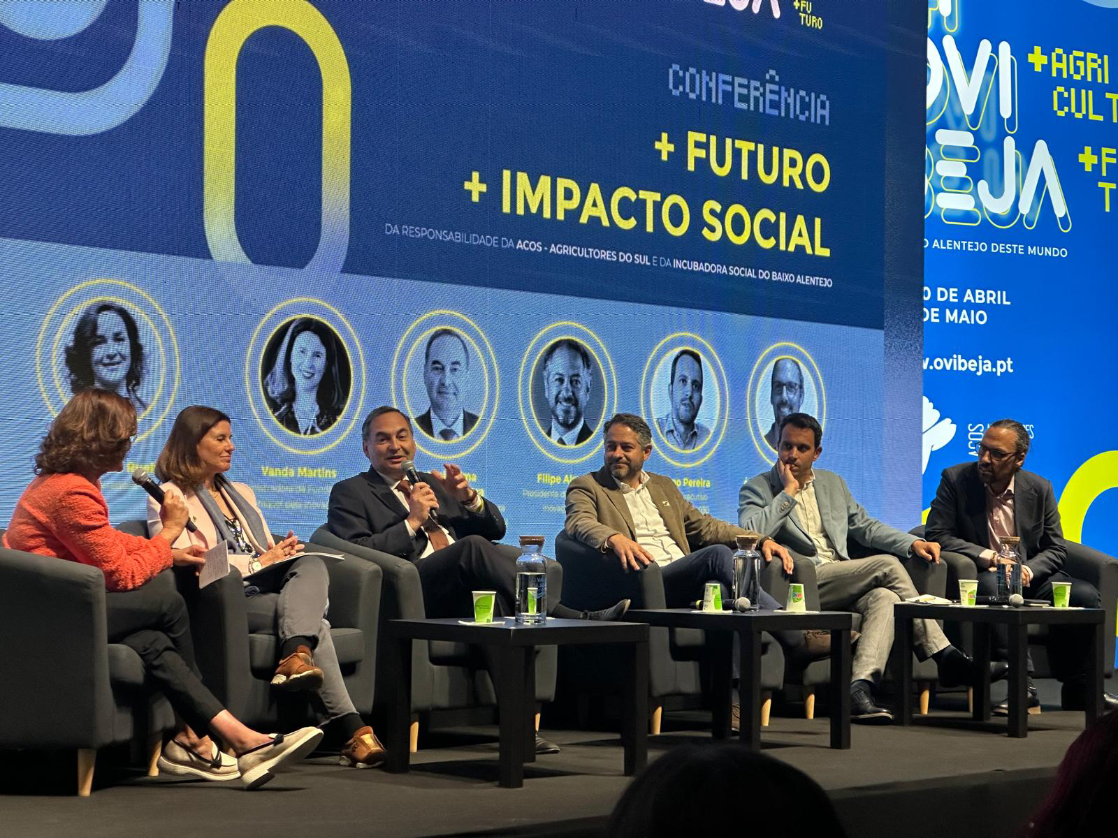 conferência “+ FUTURO, + IMPACTO SOCIAL”, organizada pela ACOS - Associação de Agricultores do Sul e pela Incubadora de Inovação Social do Baixo Alentejo