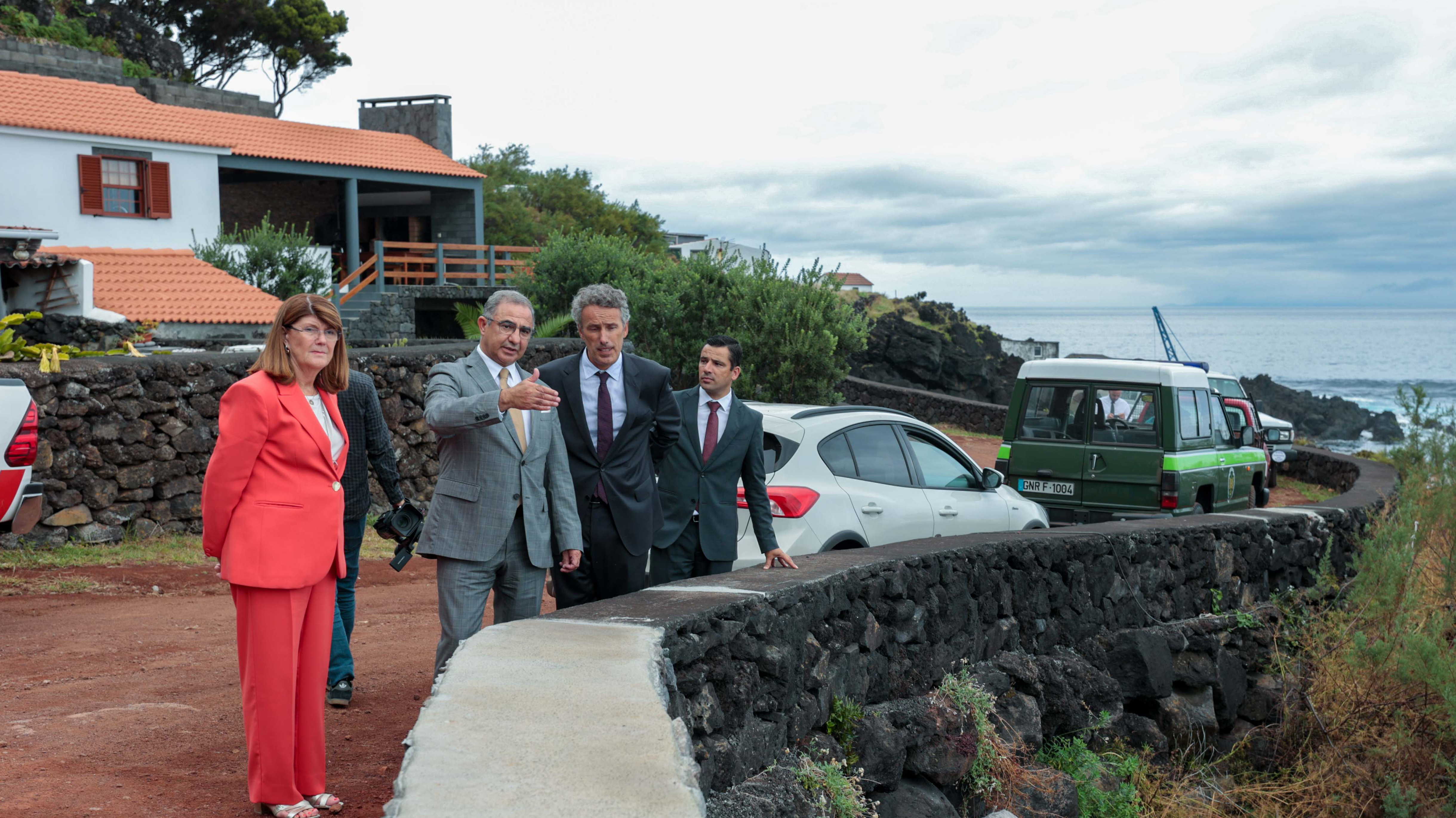 Inauguração da empreitada de estabilização da zona costeira da Fajã das Pontas
