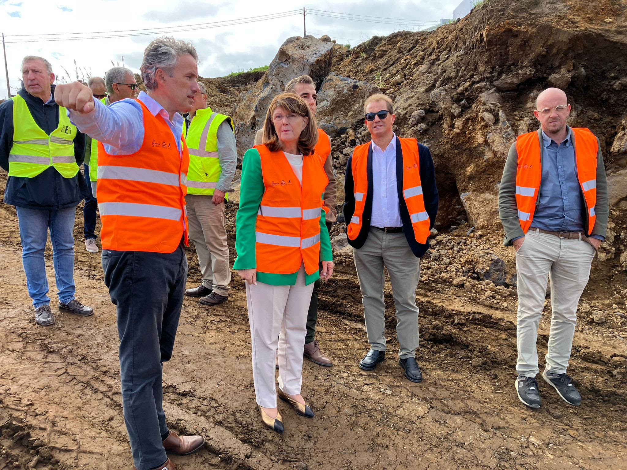 Visita as obras de construção da 2.ª fase da Variante à Horta