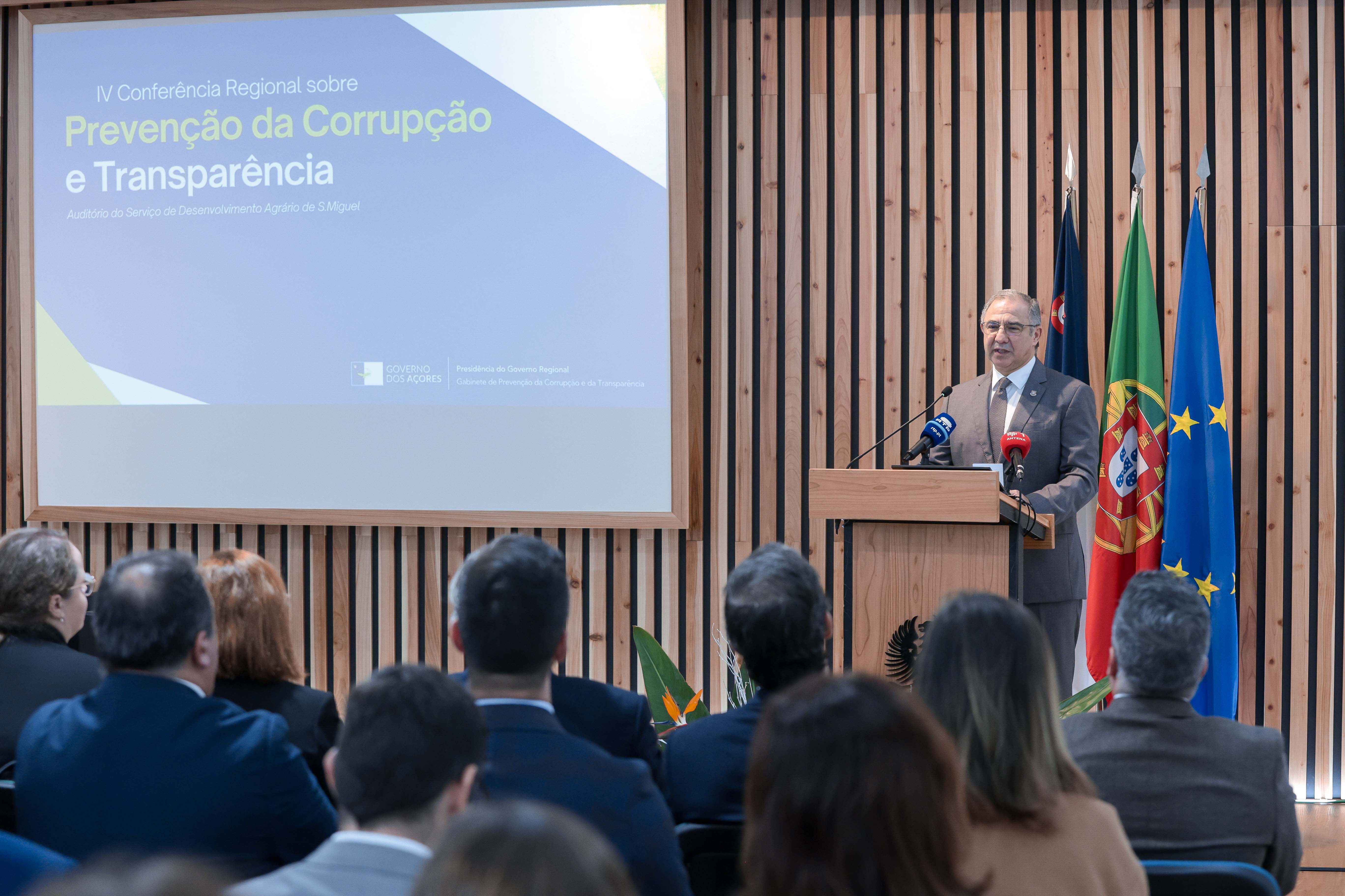 Sessão de abertura da IV Conferência Regional sobre Prevenção da Corrupção e Transparência
