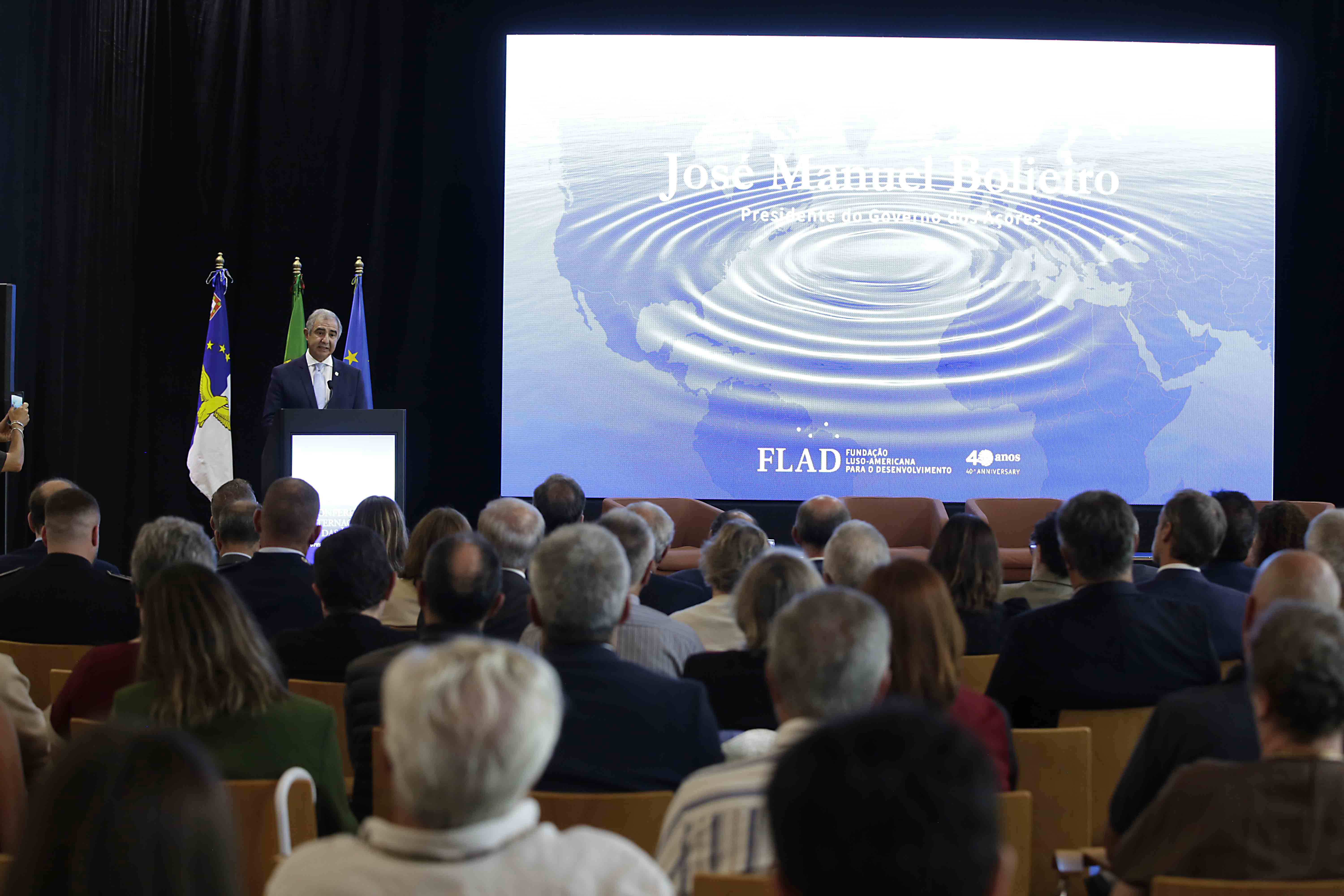 Sessão de abertura da Conferência Internacional das Lajes “Açores, do Oceano ao Espaço”