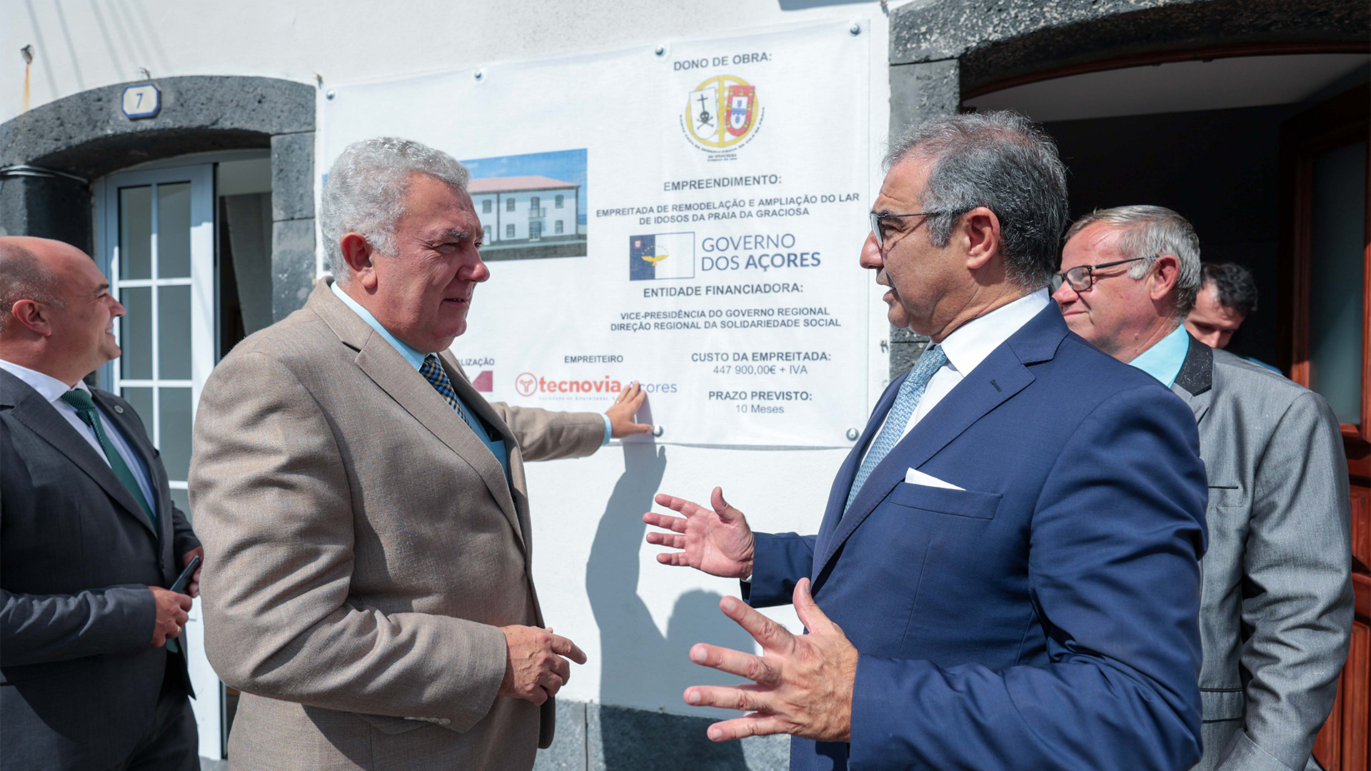 Lançamento da primeira pedra da ampliação da Estrutura Residencial para Pessoas Idosas (ERPI) da Santa Casa da Misericórdia da Vila da Praia da Graciosa