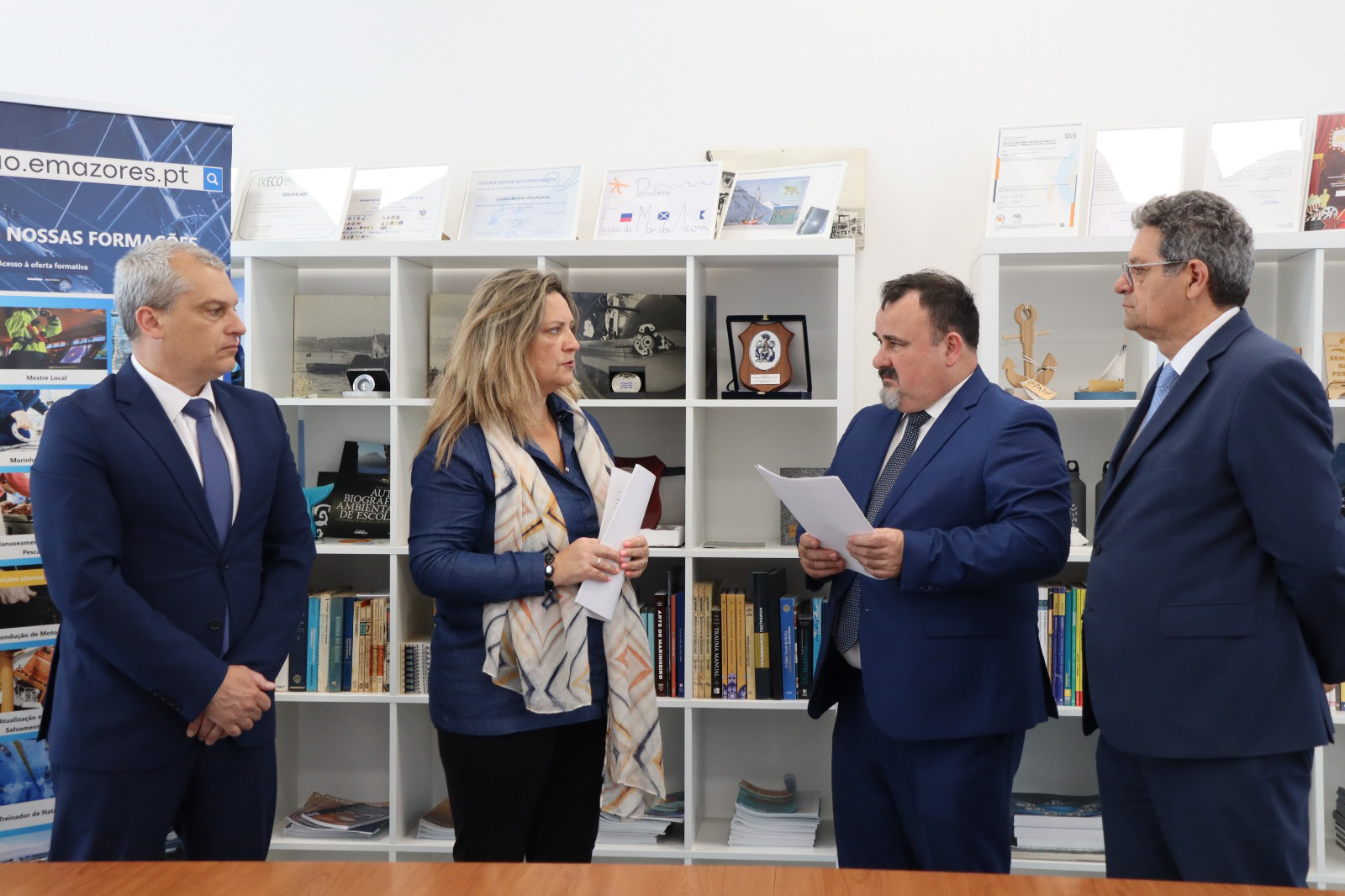 Assinatura de um protocolo de cooperação entre a Estrutura de Missão dos Açores para o Espaço (EMA-Espaço) e a Associação para o Desenvolvimento e Formação do Mar dos Açores (ADFMA)