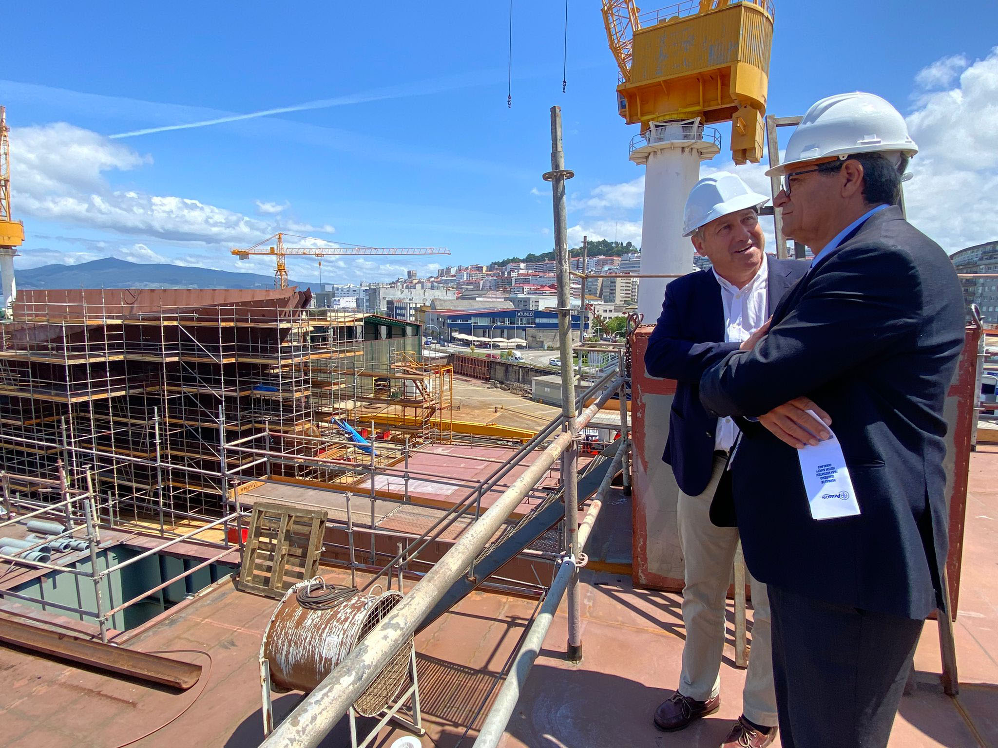Visita os estaleiros onde está a ser construído o navio de investigação da Região Autónoma dos Açores
