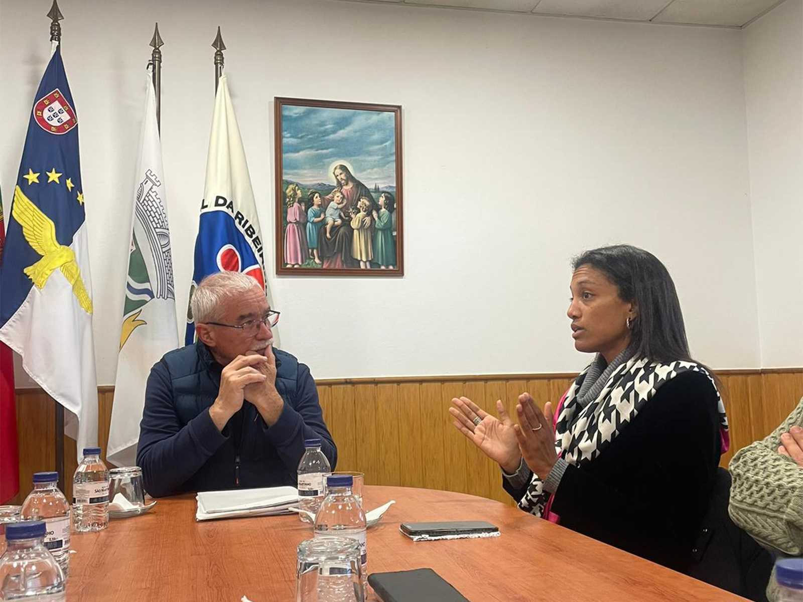 Reunião com a direção do Centro Social e Paroquial da Ribeirinha