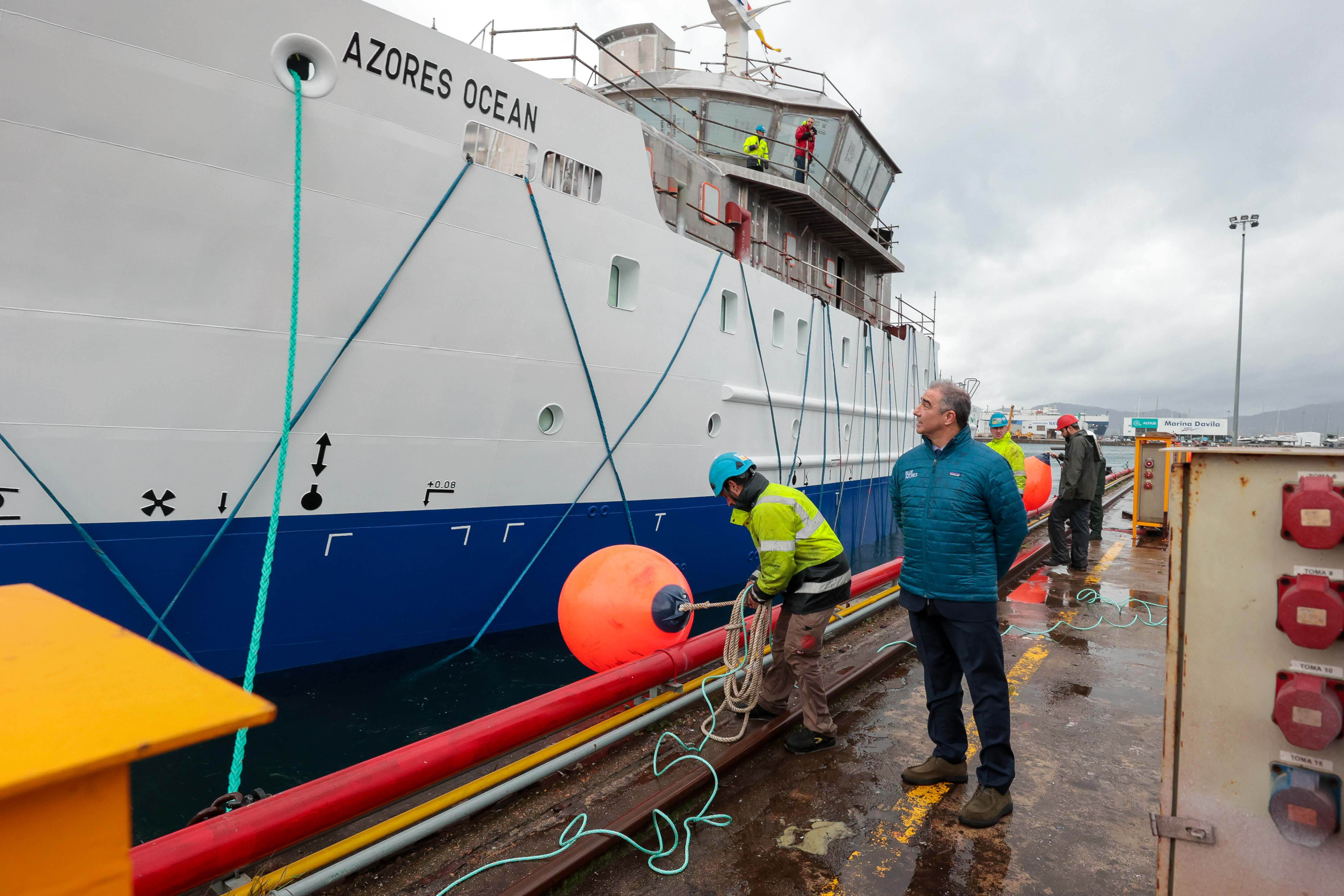 Launch of the Azores Ocean research vessel