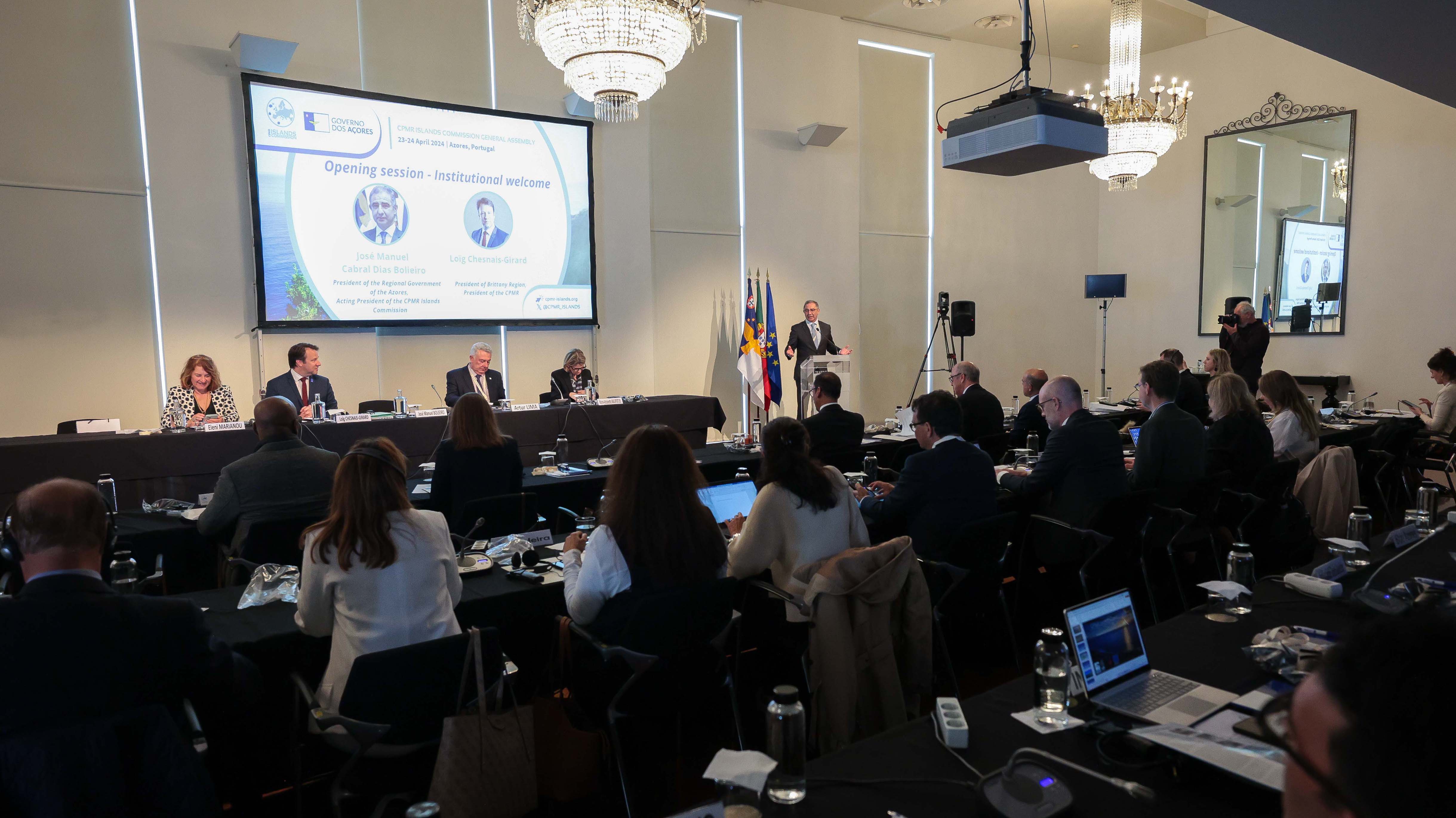 Abertura da Assembleia-Geral da Comissão das Ilhas da Conferência das Regiões Periféricas e Marítimas (CRPM)