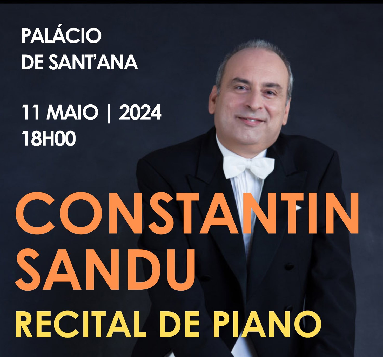 Palácio de Sant’Ana acolhe este sábado recital de piano de Constantin Sandum - Cartaz