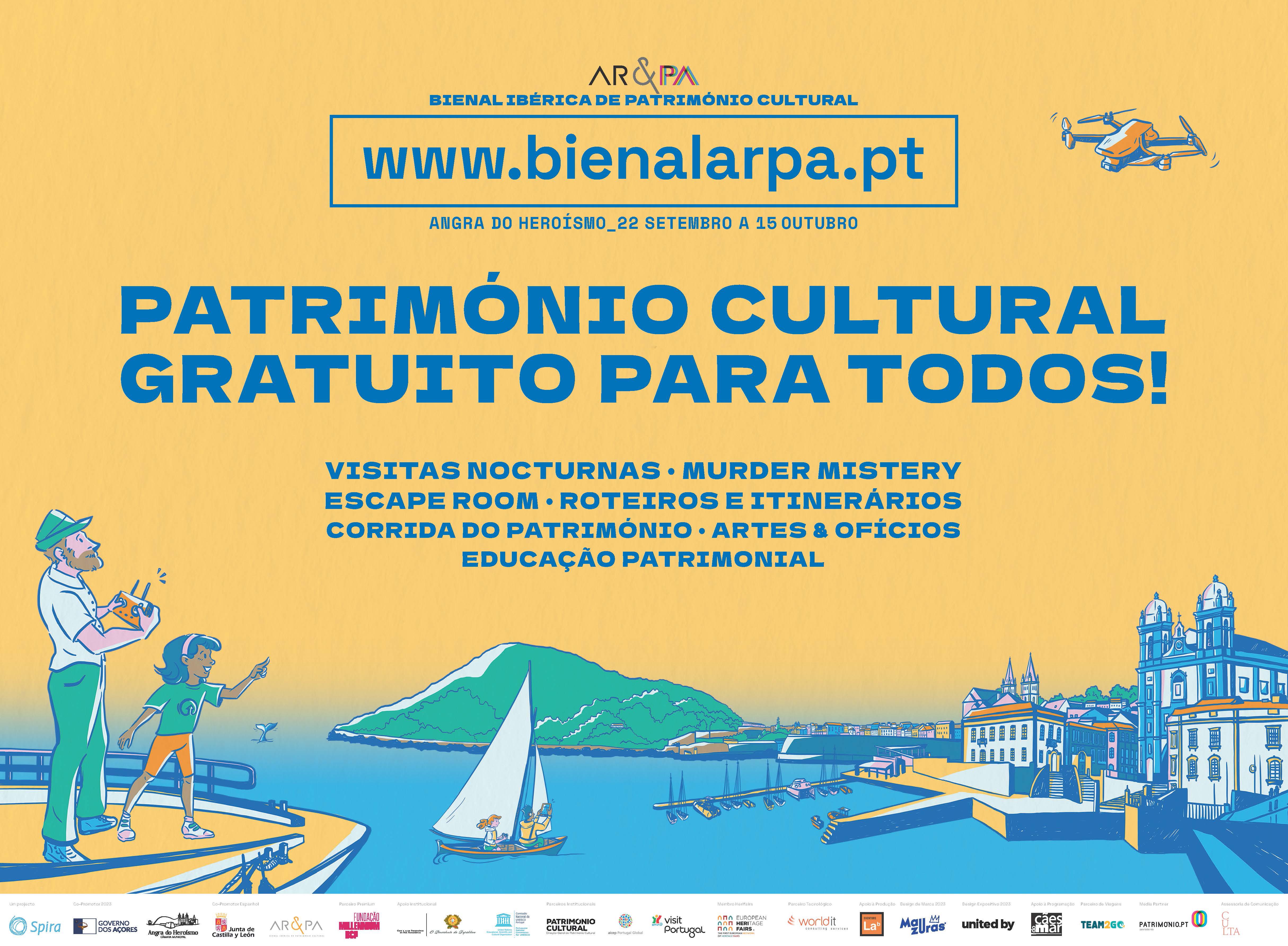 36 iniciativas culturais inseridas na Bienal Ibérica do Património Cultural - Cartaz