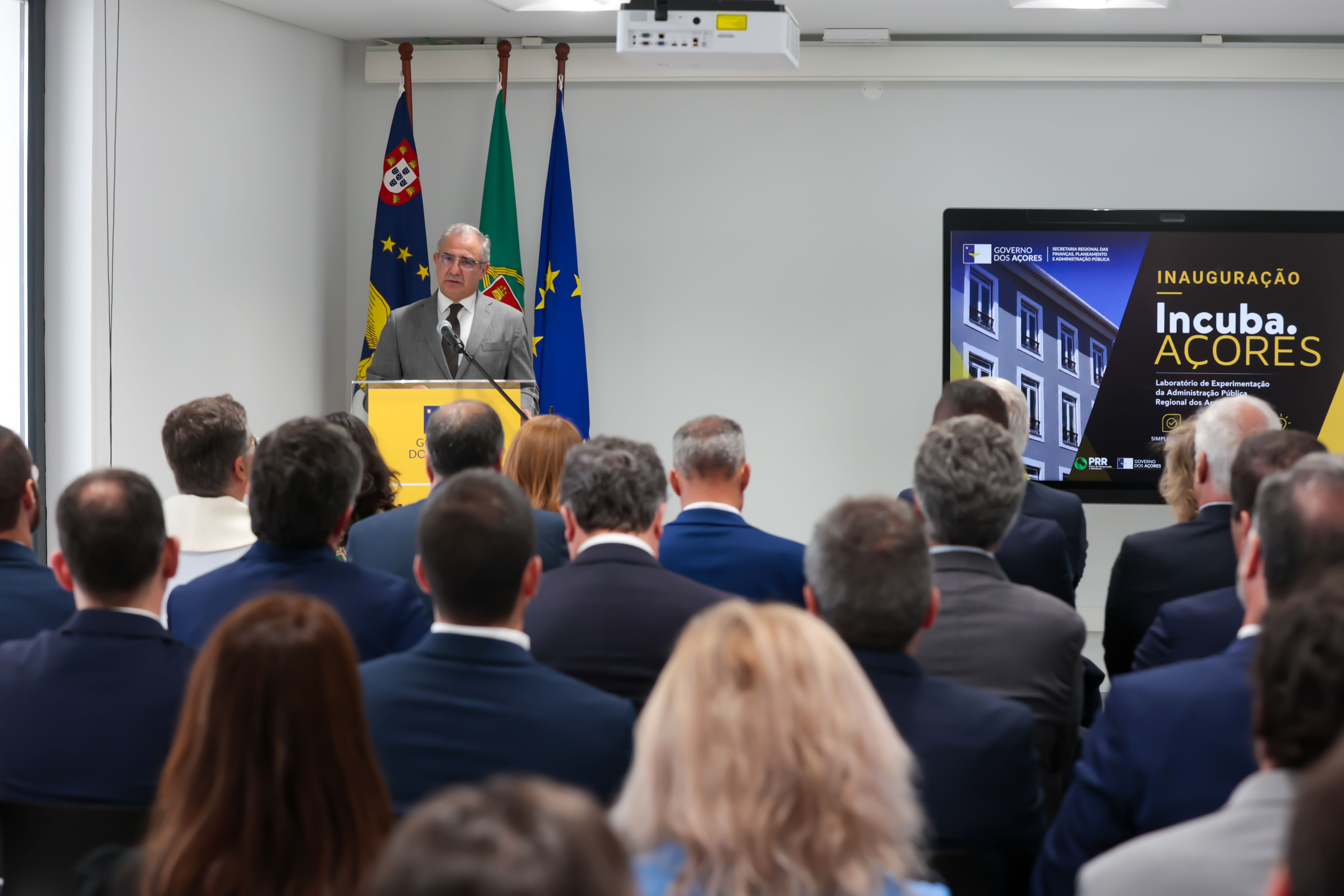Inauguração do novo edifício do INCUBA.Açores – Laboratório de Experimentação da Administração Pública Regional dos Açores