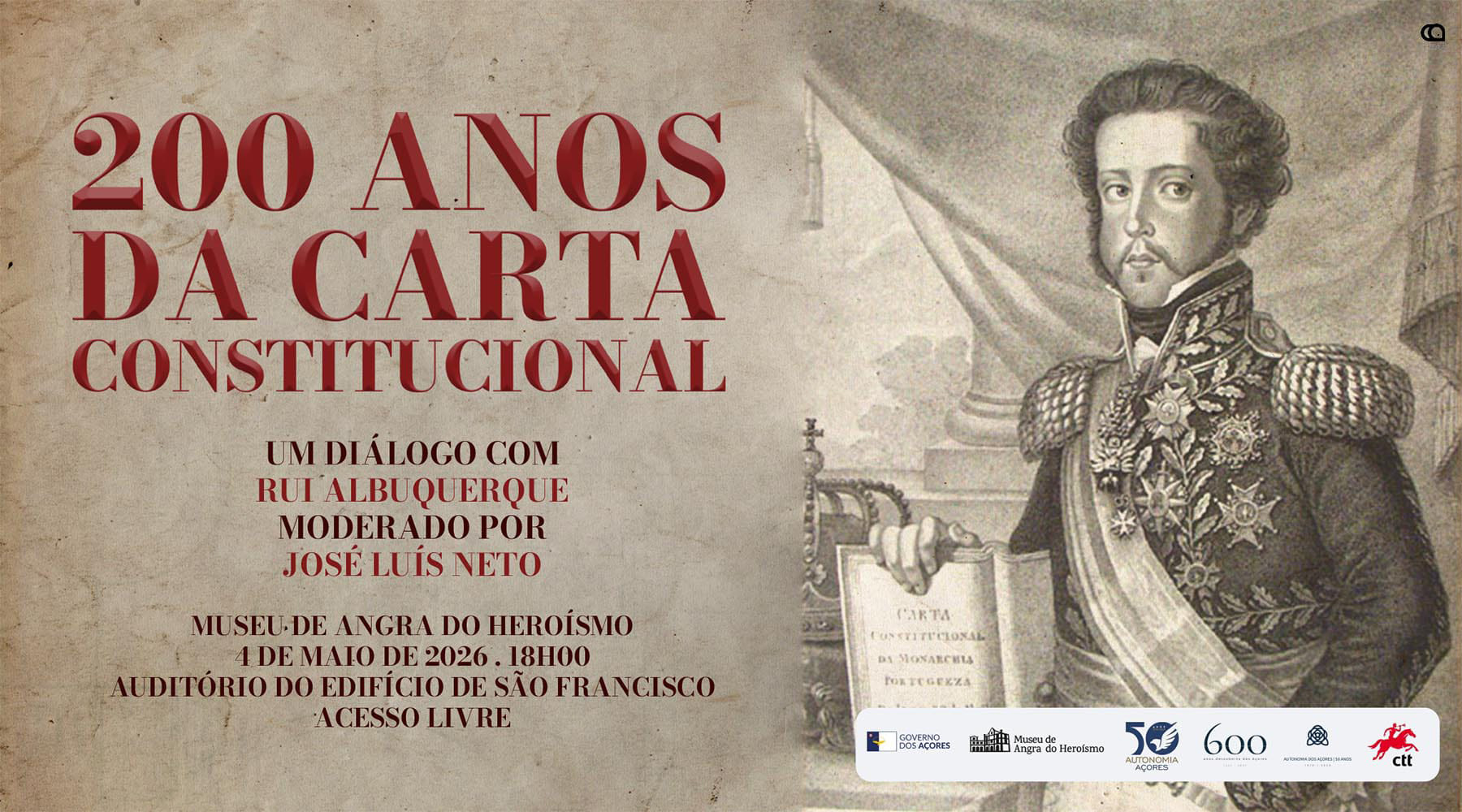 Conferência subordinada ao tema “200 anos da Carta Constitucional”