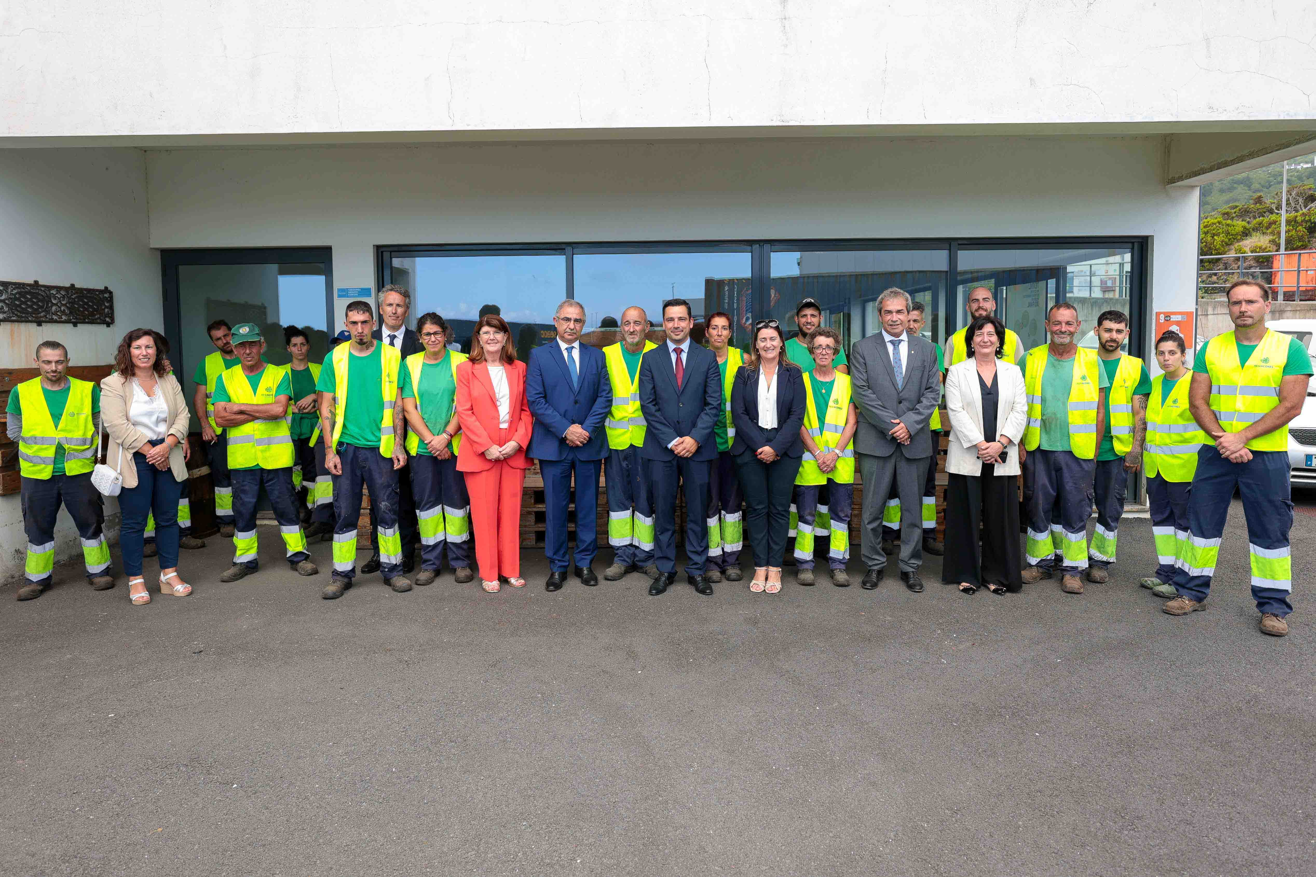 inauguração da reestruturação do Centro de Processamento de Resíduos (CPR) da ilha do Faial.