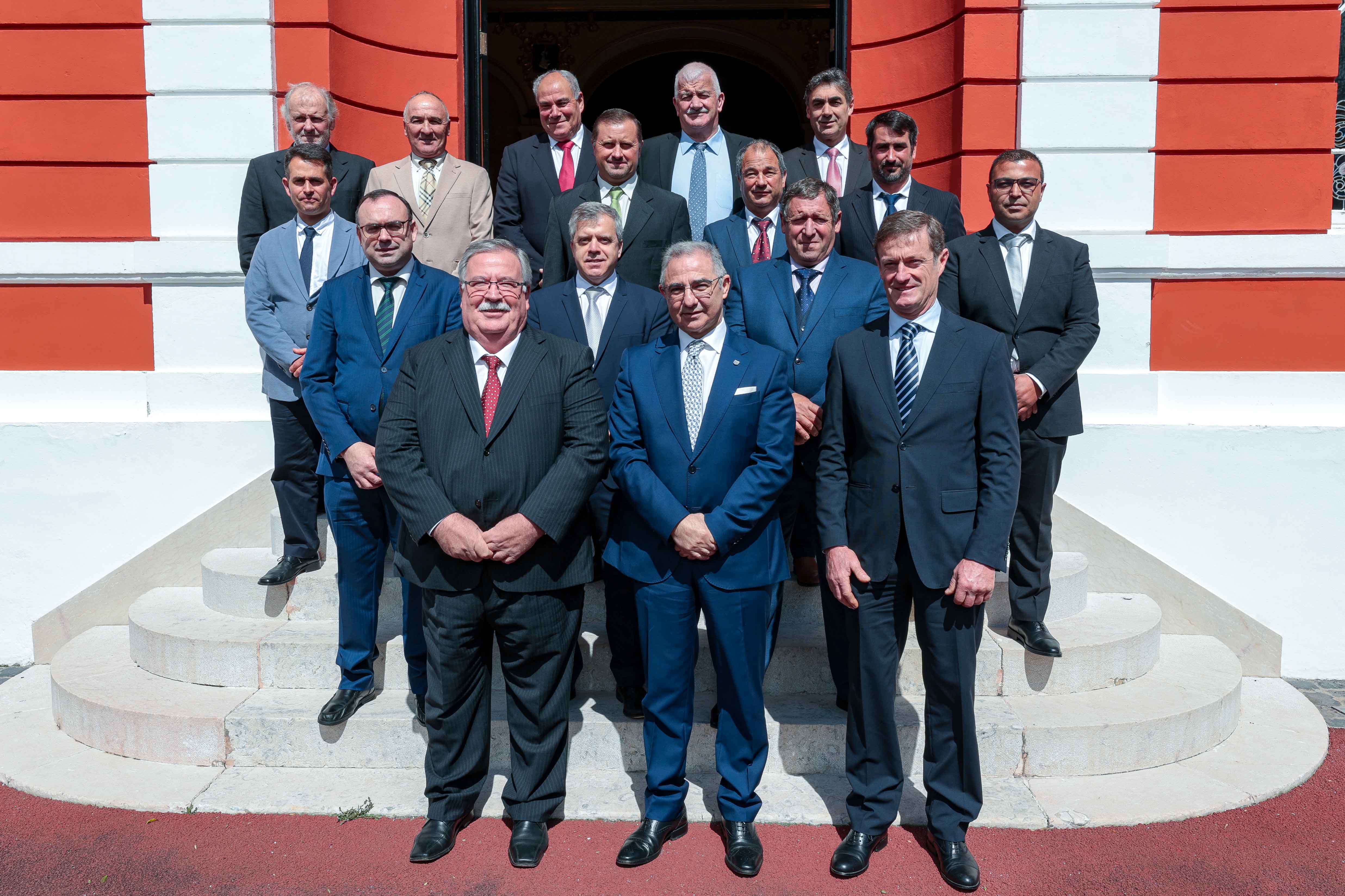 Audiência para apresentação de cumprimentos, os novos corpos sociais da Associação Agrícola de São Miguel e Cooperativa União Agrícola