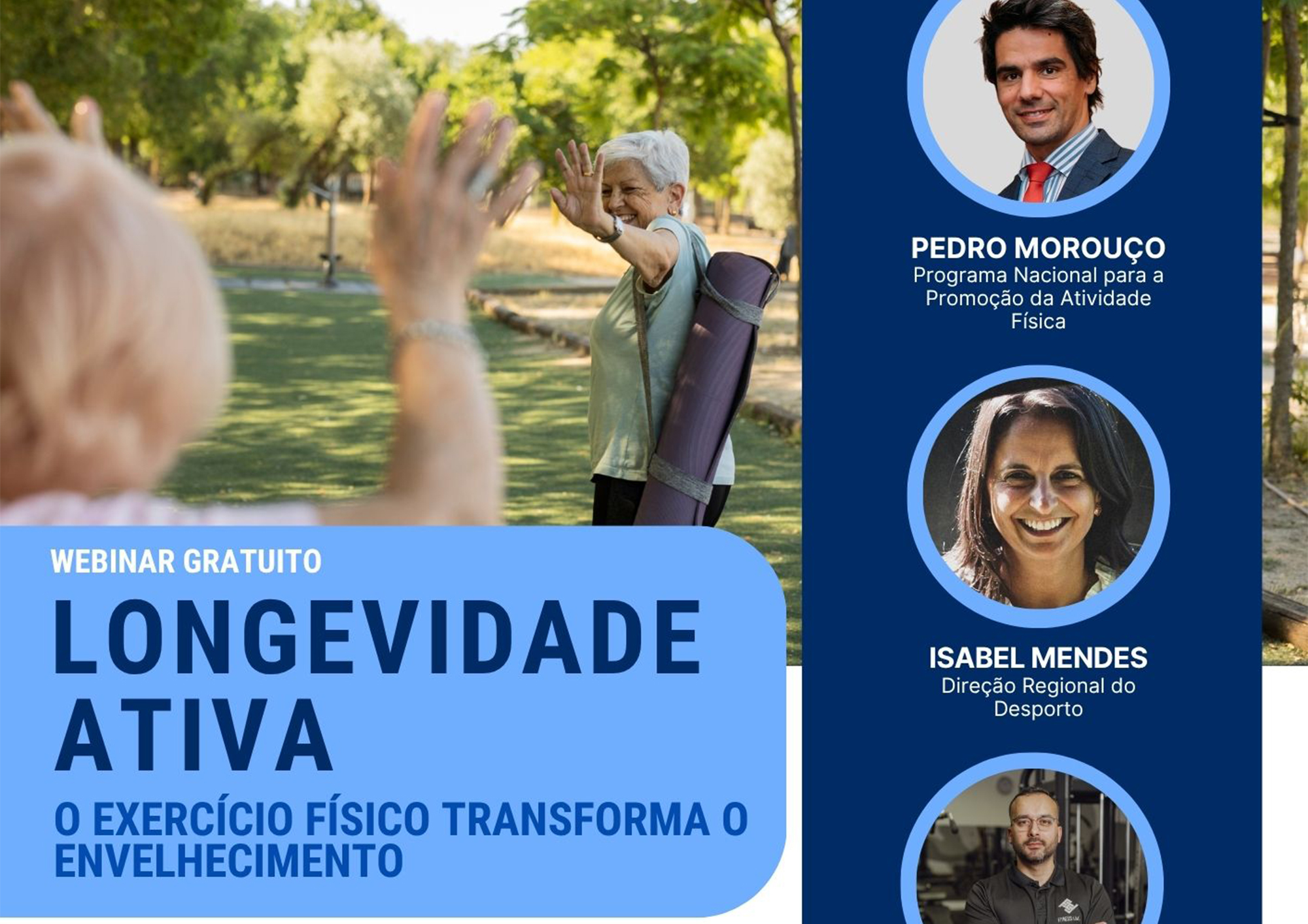Webinar “Longevidade Ativa: O exercício físico transforma o envelhecimento”